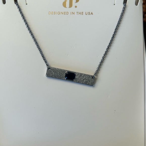 Bomb Party Jewelry - Bomb Party Hematite Necklace with Black Onyx